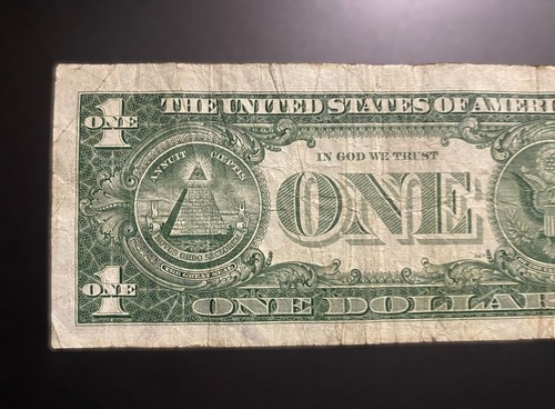 1957A $1 Silver Certificate Blue Seal w/ Error Misaligned and Over Inking - Picture 9 of 9