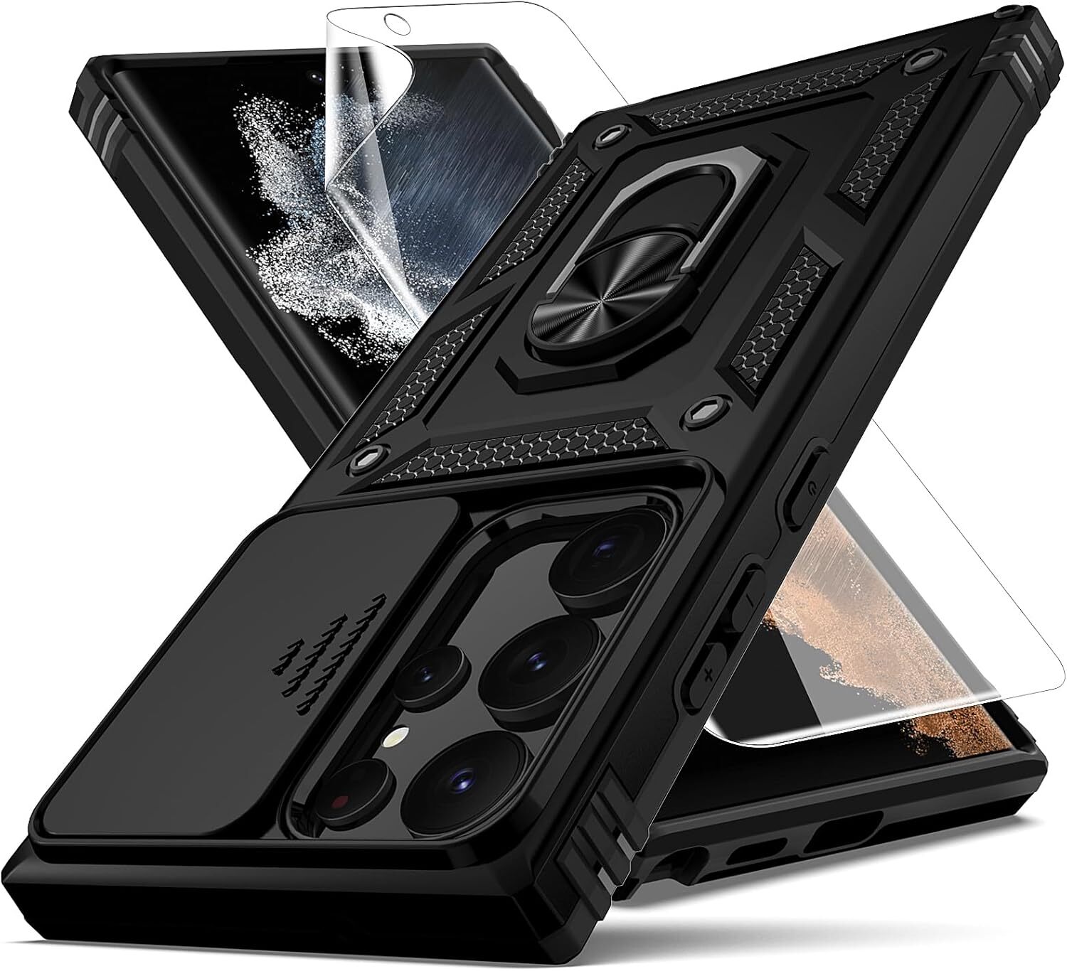 Samsung Galaxy S23 Ultra Case Military Grade Drop Protection Cover w/ Kickstan-image