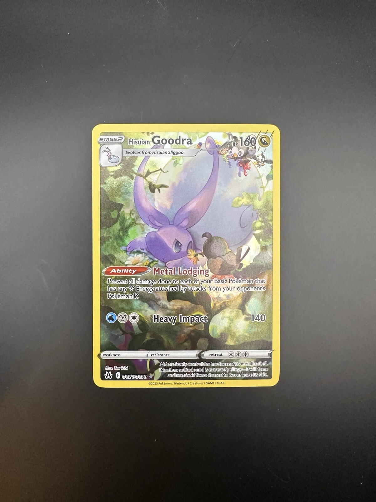 Hisuian Goodra GG21/GG70 Crown Zenith: Galarian Gallery Holo - NM