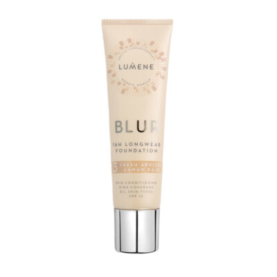 Lumene Blur Foundation 30ml SPF15 Fresh Apricot, Glatt & Langhaftend