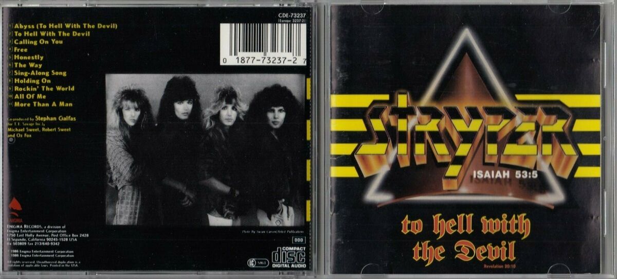 Stryper - To Hell With The Devil CD 1986 ENIGMA CDE-73237 Stryper - To Hell With The Devil CD 1986 ENIGMA CDE-73237