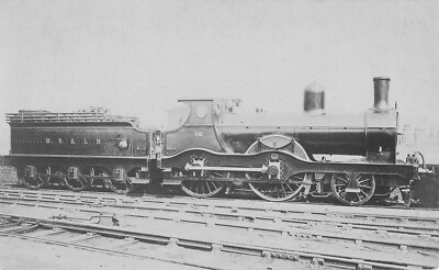 Old postcard train / locomotive n°10 MS and LR / PHOTO CARD / photo POUTEAU / STATION