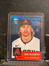 Jake McCarthy RC 2022 Topps Chrome Platinum - Blue Toile #56/199 - #351