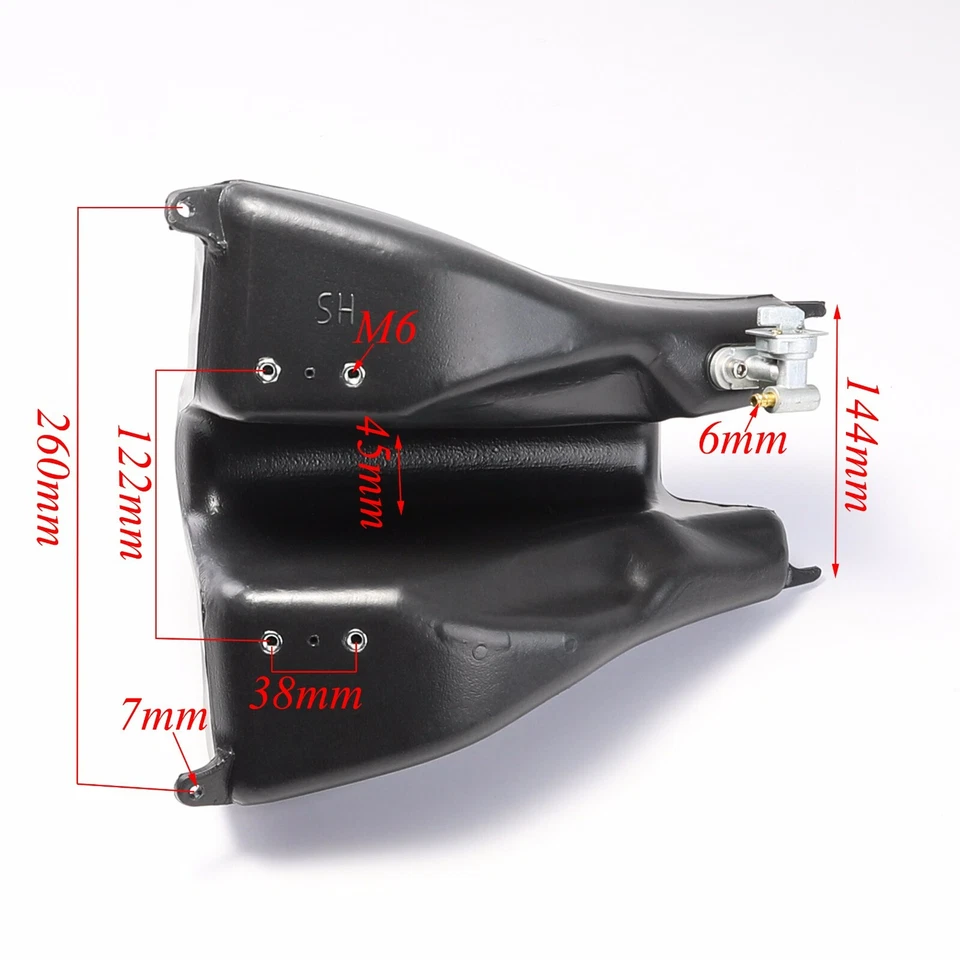 Kit de carenado de plástico rojo + asiento + tanque de combustible CRF70 Dirt Pit Bike XR70 140cc 150cc Foto 3 de 4