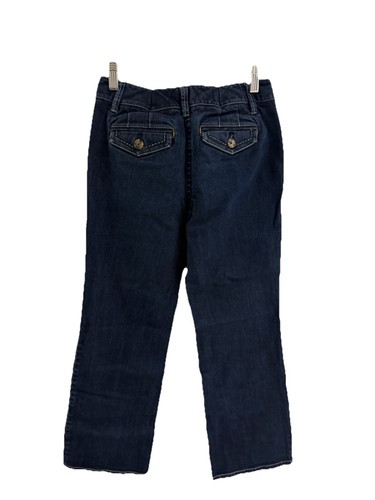 ANN TAYLOR PETITE DAMENJEANS GRÖSSE 2P SIGNATUR PASSFORM DUNKLE WASCHUNG BOOTCUT