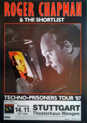 Roger Chapman: Techno-Prisoners (1987) | Konzertposter Tourplakat A1