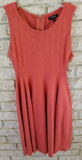 Torrid Rust Color Fit & Flare Sweater Knee Length Dress