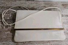 Vintage white clutch, shoulder purse