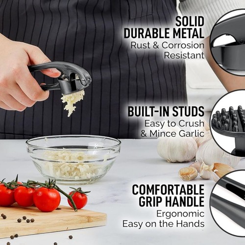 Zulay Kitchen Garlic Press Set - Picture 8 of 53