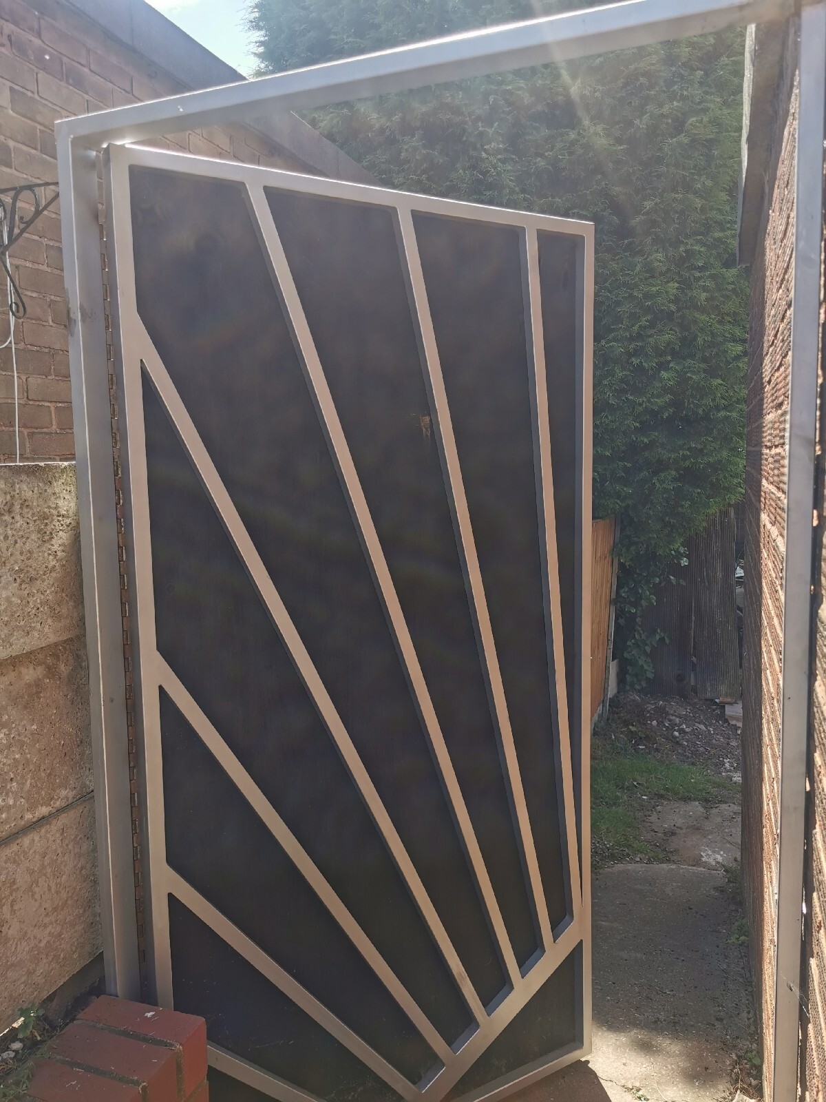 Pedestrian Steel Outdoor Garden Privacy Metal Safety Gate eBay