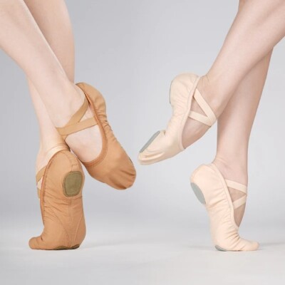 Girls Nude Ballet Shoes Women Soft Soled Dance Shoes Canvas