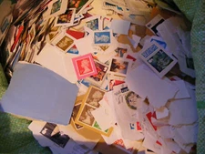 1kg Charity Mix  GB Stamps  ON Paper  Unsorted  As  Received  From The Charities