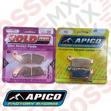 YAMAHA YZ426F 2000-2002 Front Rear APICO/GF BRAKE PADS API 041 API 003