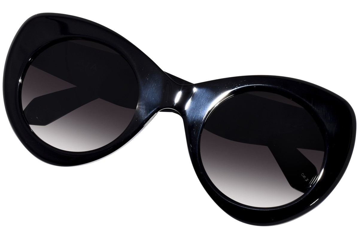Azzedine Alaia AA0064S 002 Sunglasses Women's Black/Grey Cat