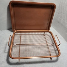 COPPER CRISPER BY COPPER CHEF - Turn Your Oven Into An Air Fryer