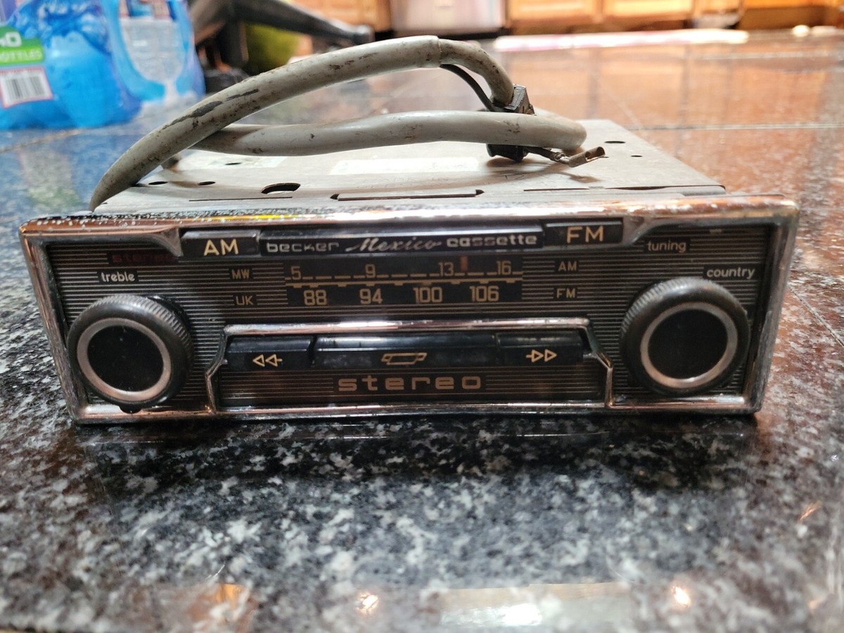 Becker Mexico Cassette Vollstereo 212302 Radio Used working