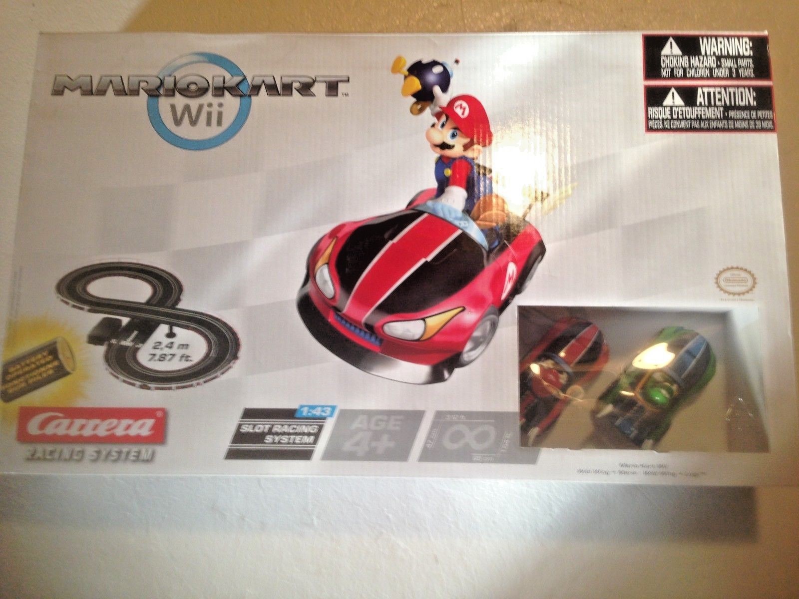 mario kart slot racing set