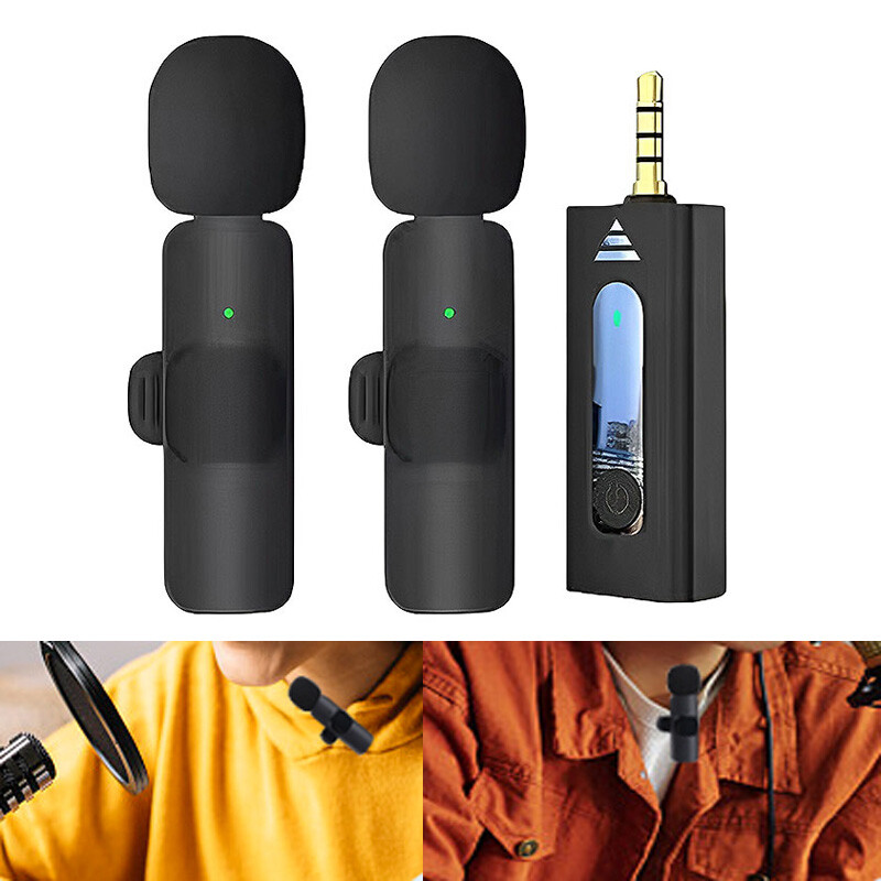 3.5mm Wireless Lavalier Microphone Bluetooth Mini Mic for Android 