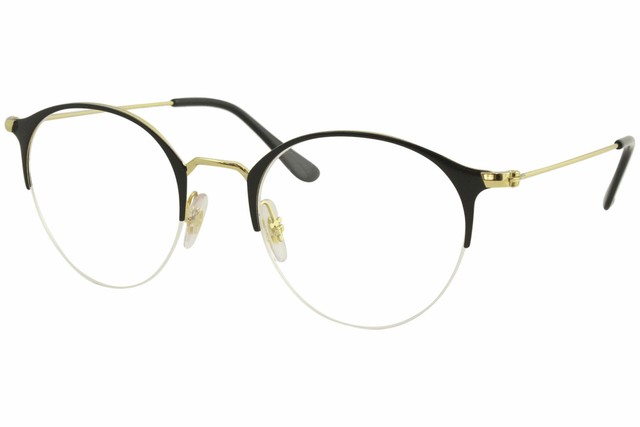 gold and black ray ban glasses