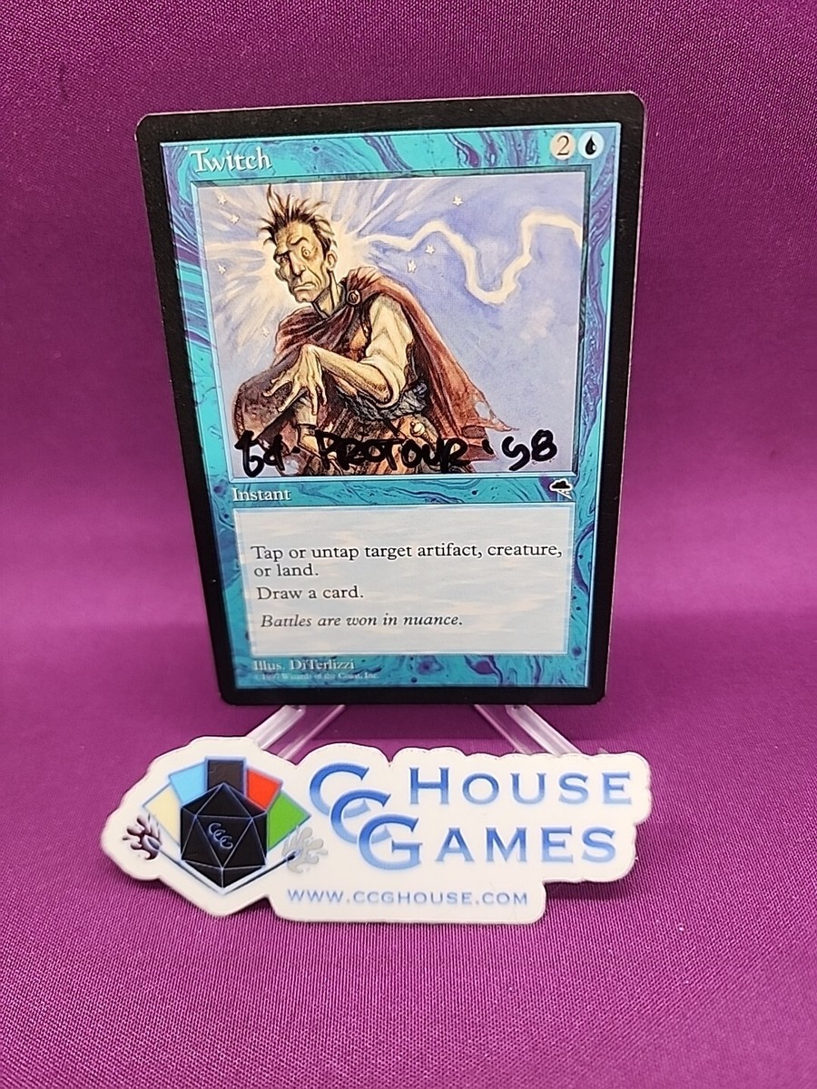 MTG Twitch Tempest Signed Altered Tony DiTerlizzi Pro Tour 98