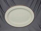 Minton St. James 16" Oval Platter Cobalt And Gold Rim
