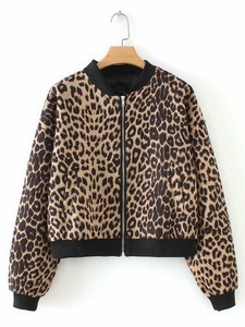 animal print short jacket