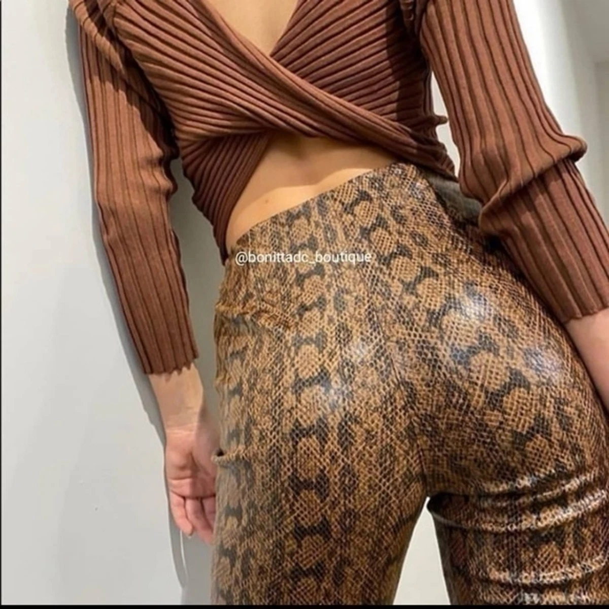 Leggins animal print zara sales