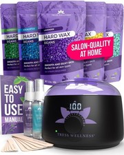 Complete Waxing Kit with Digital Wax Warmer for Face Body - Hypoallergenic