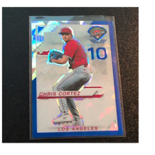Panini Prospect Edition Chris Cortez Blue Prizm #194 /299 Los Angeles Angels