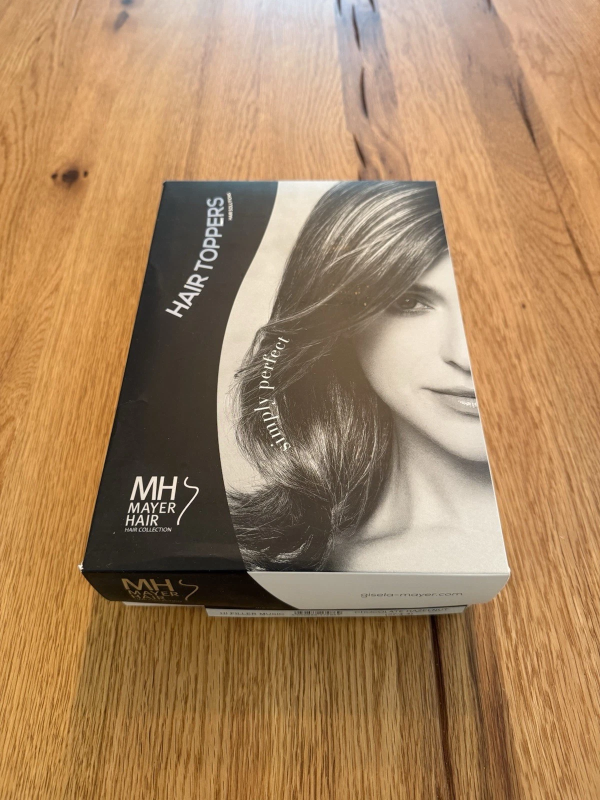Gisela Mayer Hair Topper Hi Filler Music Chocolate Hazelnut 27/4-4 Mono Top New