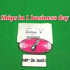 SUBARU Genuine 2002-2011 Impreza G11 STi Front Grille Emblem Pink Badge 4' x  2'