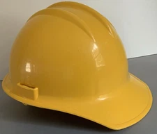 Vintage Bullard Hard Hat Helmet Yellow Model 3000 Size 6.5 - 8