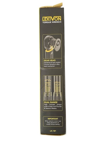 LEXIVON Inch Pound Torque Wrench 1/4-Inch Drive | 20-200 in-lb/2.26-22.6 Nm NEW - Picture 3 of 4