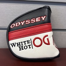 New Odyssey White Hot OG Mid Mallet Putter Headcover Magnetic Closure    