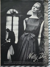 1964 Women's Nelly Don Summer Sleeveless Blouson Dress Vintage Fashion ad 