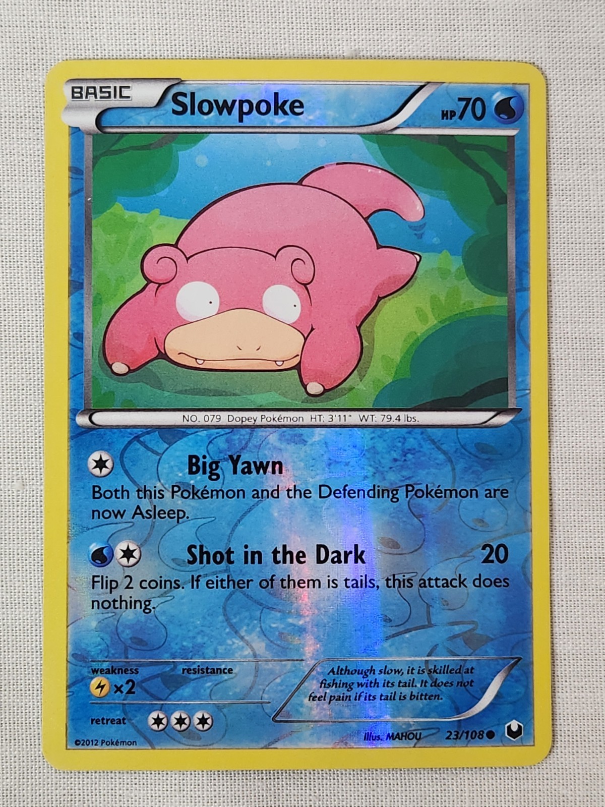 NM Slowpoke - Reverse Holo 23/108 Dark Explorers Pokemon TCG