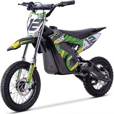 MotoTec 36v 1000w HP112E Electric Dirt Bike Green