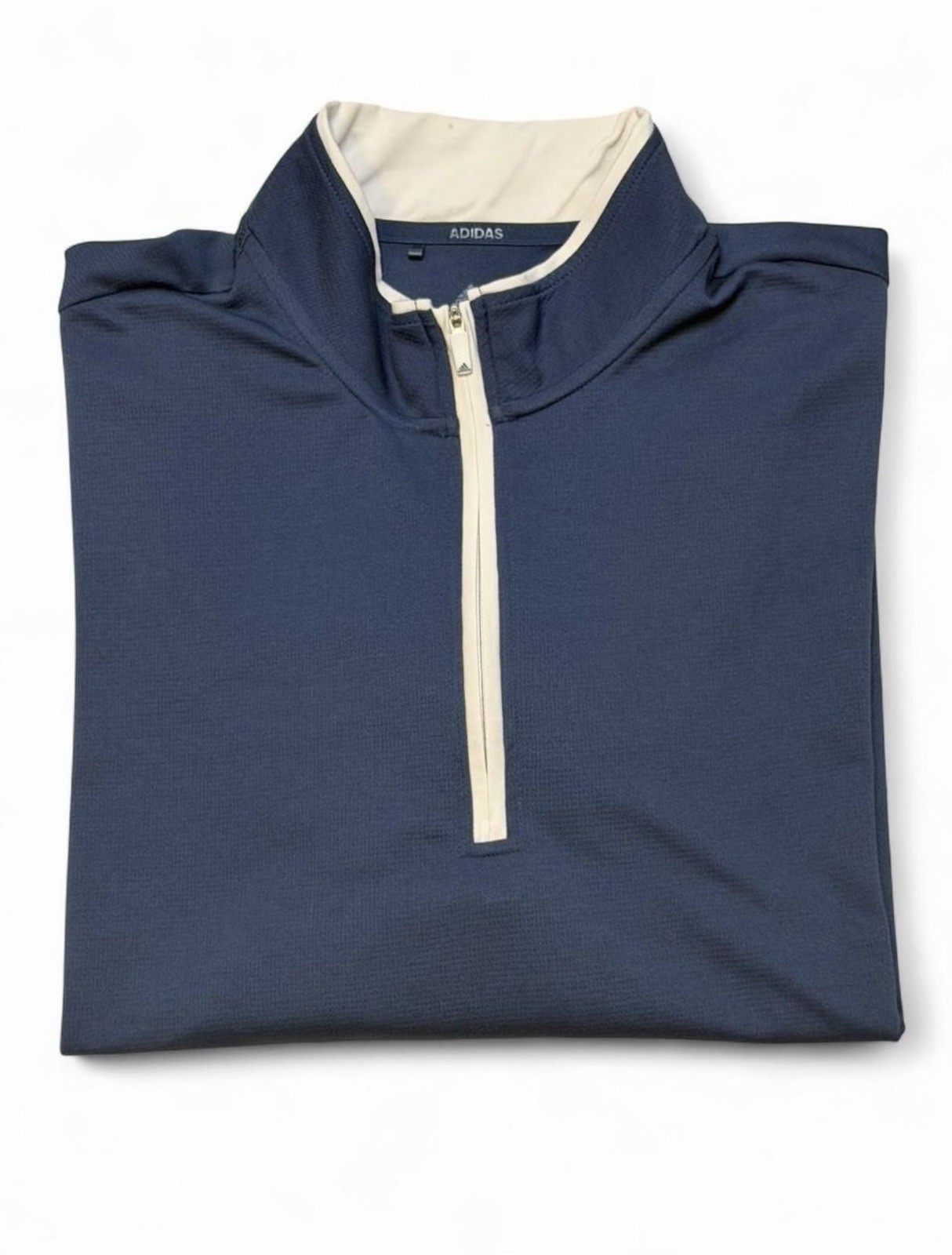 Adidas Men’s XL Quarter Zip Pullover Navy Blue Athletic Training Top