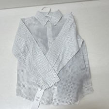 Calvin Klein Boys 3PC Outfit Set Size 5 Zip Mock Neck, Polka Dot, Black Pants