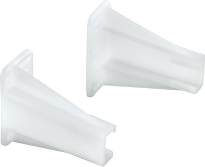 Prime-Line R 7240 Drawer Side Track Brackets, White Nylon (1 1 Pack, 