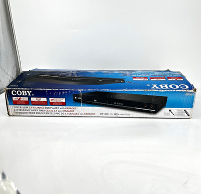 Coby DVD-657 Super-Slim 5.1-Channel DVD Player Karaoke Progressive Scan Black