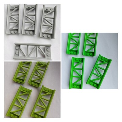 Lego  Roller Coaster   Achterbahn Schiene 4 Stück grau 26022 8L grün NEU