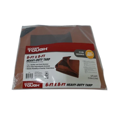 Weather Resistant Heavy Duty Polyethylene 6 X 8 FT Tarp - Image 1 of 4