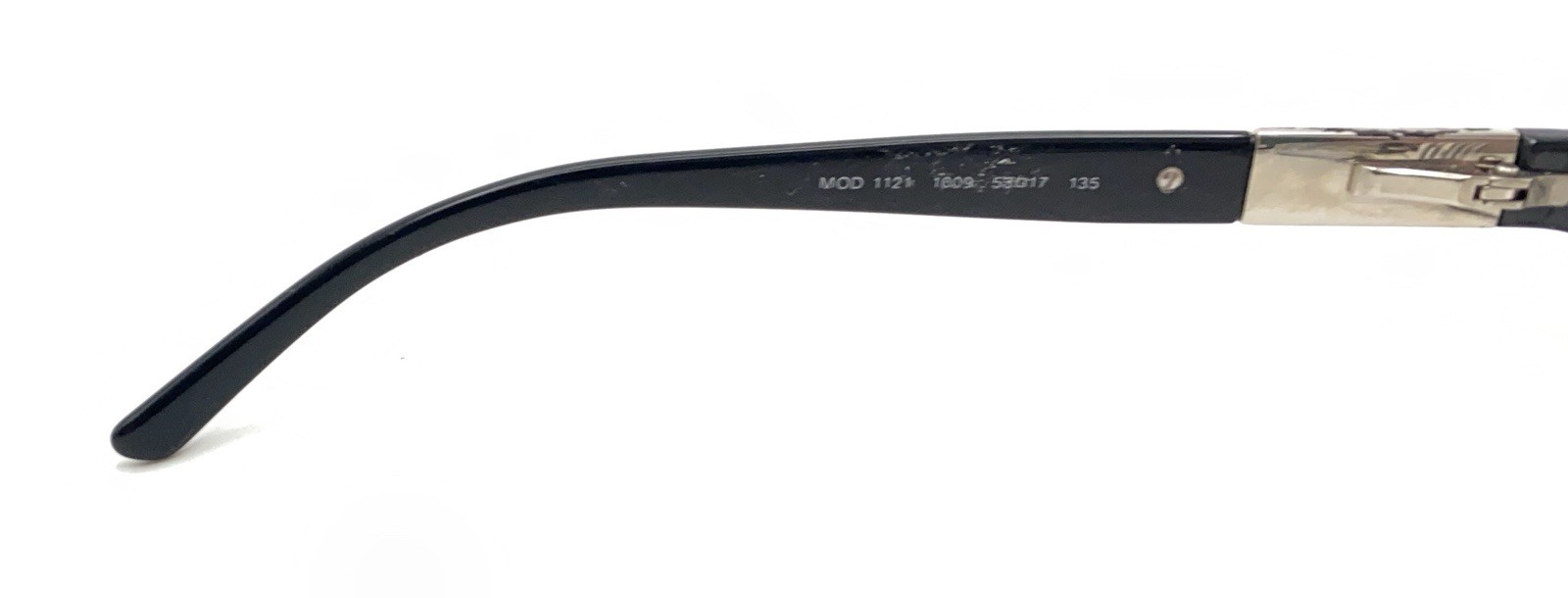 Versace MOD. 1121 1009 Black Slim Rectangle Eyeglasses Frames 53-17 135 Italy thumbnail 9