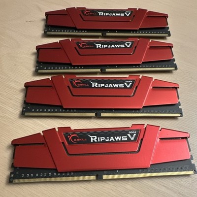 G.SKILL Ripjaws V 32GB (4x8GB) DDR4-3200 DIMM 288-Pin RAM F4-3200C16D-16GVRB
