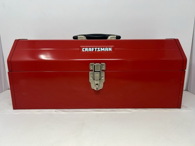 #ad #ad Vintage Sears Craftsman Hip Roof Toolbox With Tray 65164 $79.95