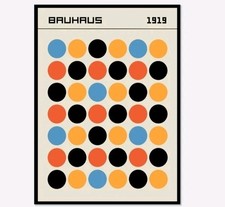 Poster Bauhaus 50x70 cm nuovo con etichetta senza cornice 