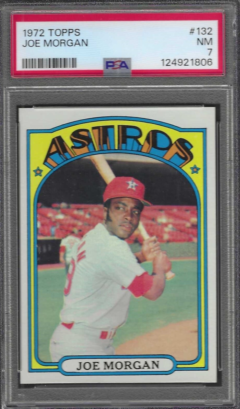 1972 Topps Baseball 132 JOE MORGAN Houston Astros PSA 7