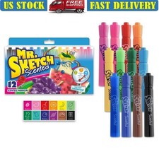 Scented Markers Chisel Tip 12 Count Assorted Colors Creative Art Supplies Kids