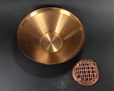 VTG Flower Frog Dish Bowl-O-Beauty Floral Arrangement Planter Bronze MCM Vogue